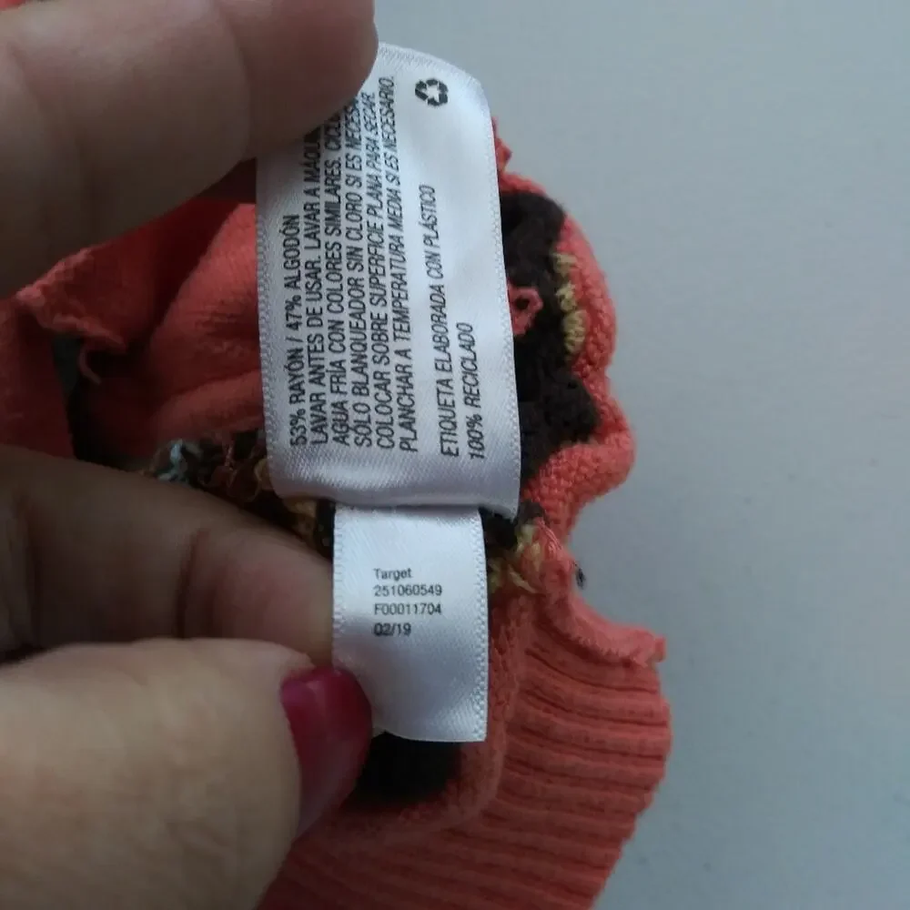 Missoni For Target  Zig Zag Zip-up Hooded Cardigan Multi Color Sweater Size 18M